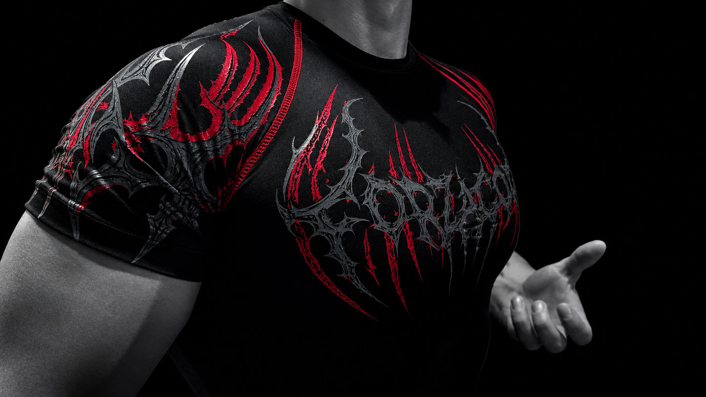 Eclipse shortsleeve Compression [CRIMSON RED]