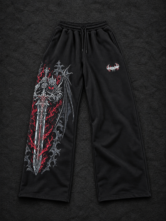Eclipse Baggy Sweatpants [CRIMSON RED]