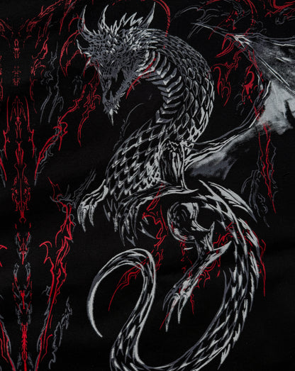 Dragon Oversized Sleeveless T-Shirt  [HEAVENLY RED]