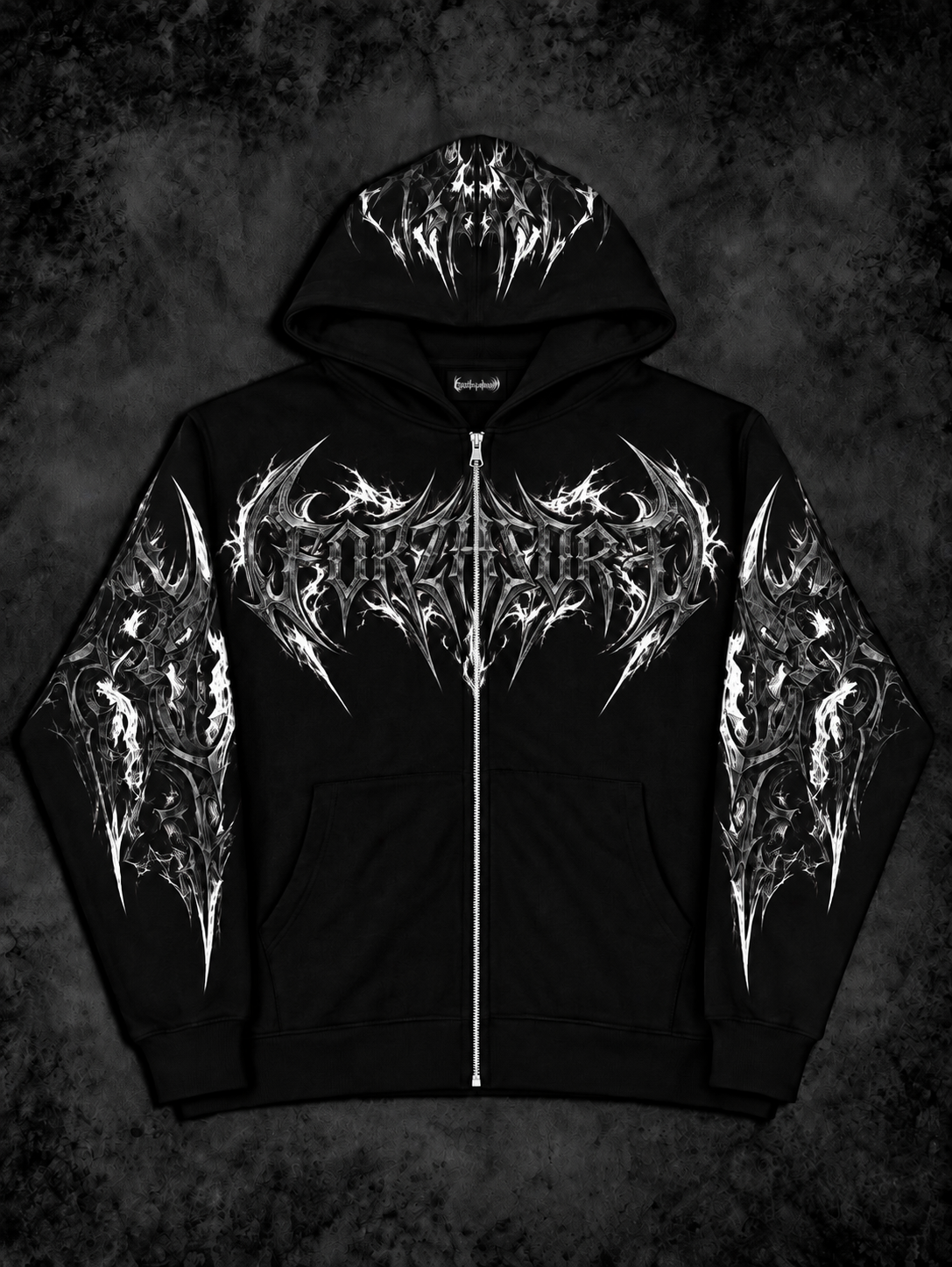 Eclipse Oversized zip-up Hoodie [PHANTOM WHITE]