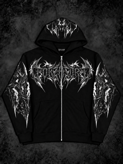 Eclipse Oversized zip-up Hoodie [PHANTOM WHITE]