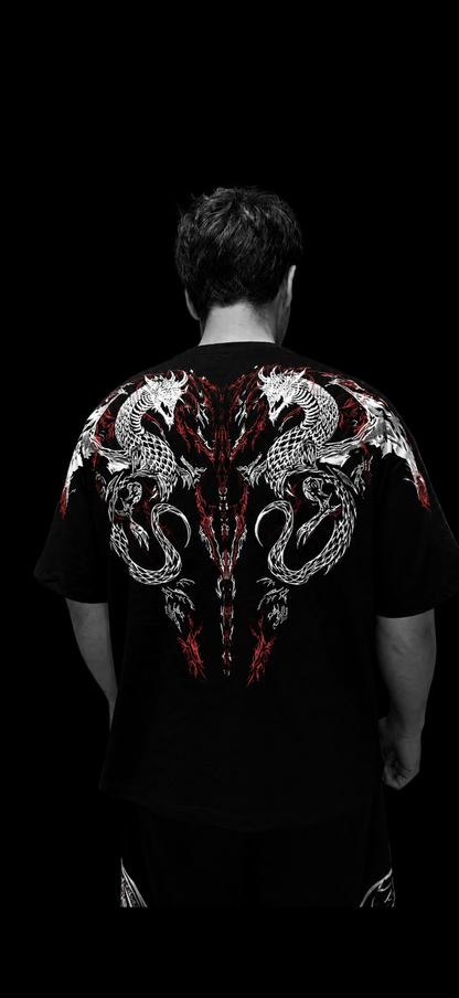 Dragon Oversize T-Shirt [HEAVENLY RED]