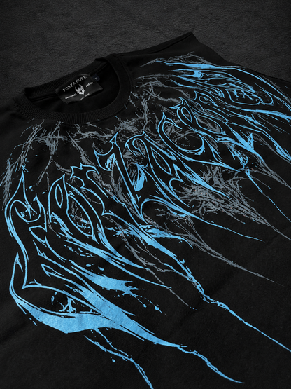 Dragon Oversized Sleeveless T-Shirt [OCEAN BLUE]