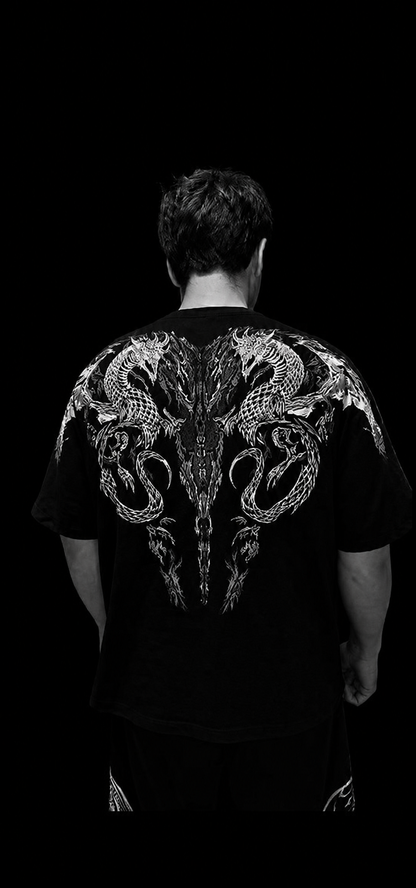 Dragon Oversize T-Shirt [DARKNESS]