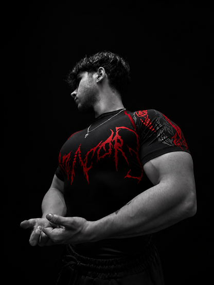 Dragon Short Sleeve Compression [HEAVENLY RED]