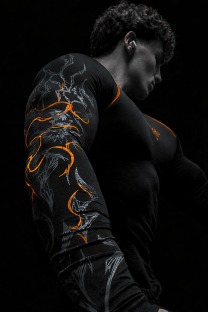 Nocturne Full Body ( uzun kollu) compression Inferno (ÖN SİPARİŞ)