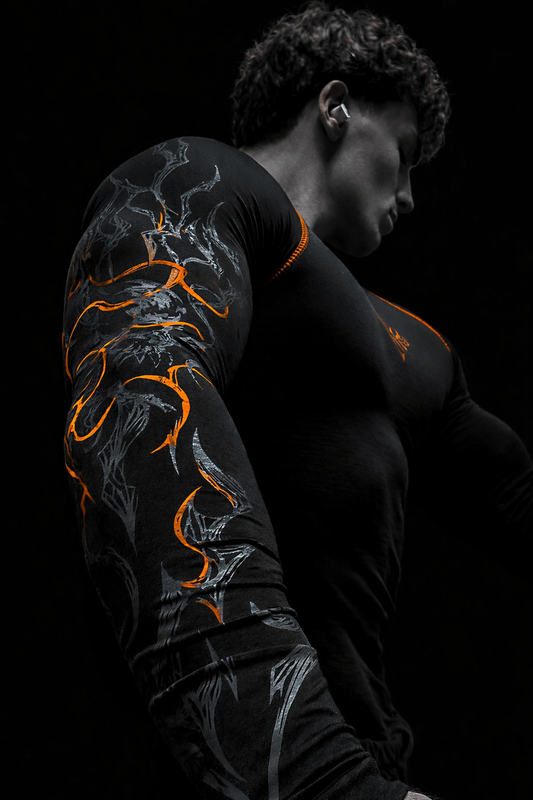 Nocturne Full Body ( uzun kollu) compression Inferno (ÖN SİPARİŞ)