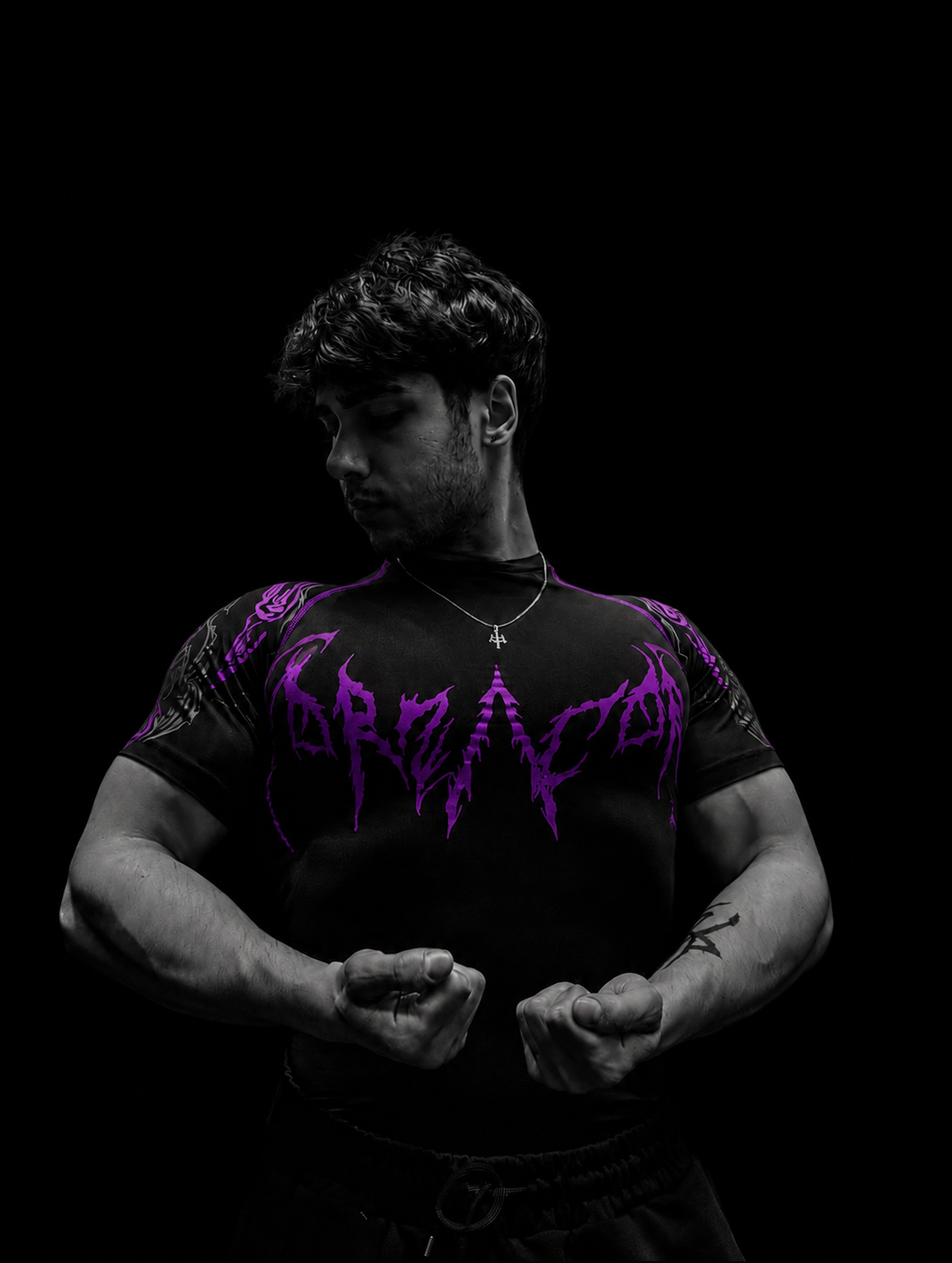 Dragon Short Sleeve Compression [HOLLOW PURPLE]