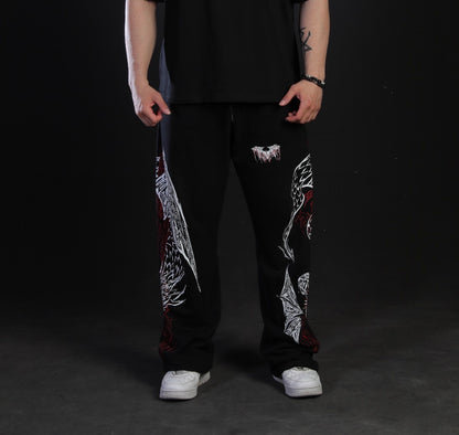 Dragon Baggy Sweatpants [HEAVENLY RED] (Ön Sipariş)