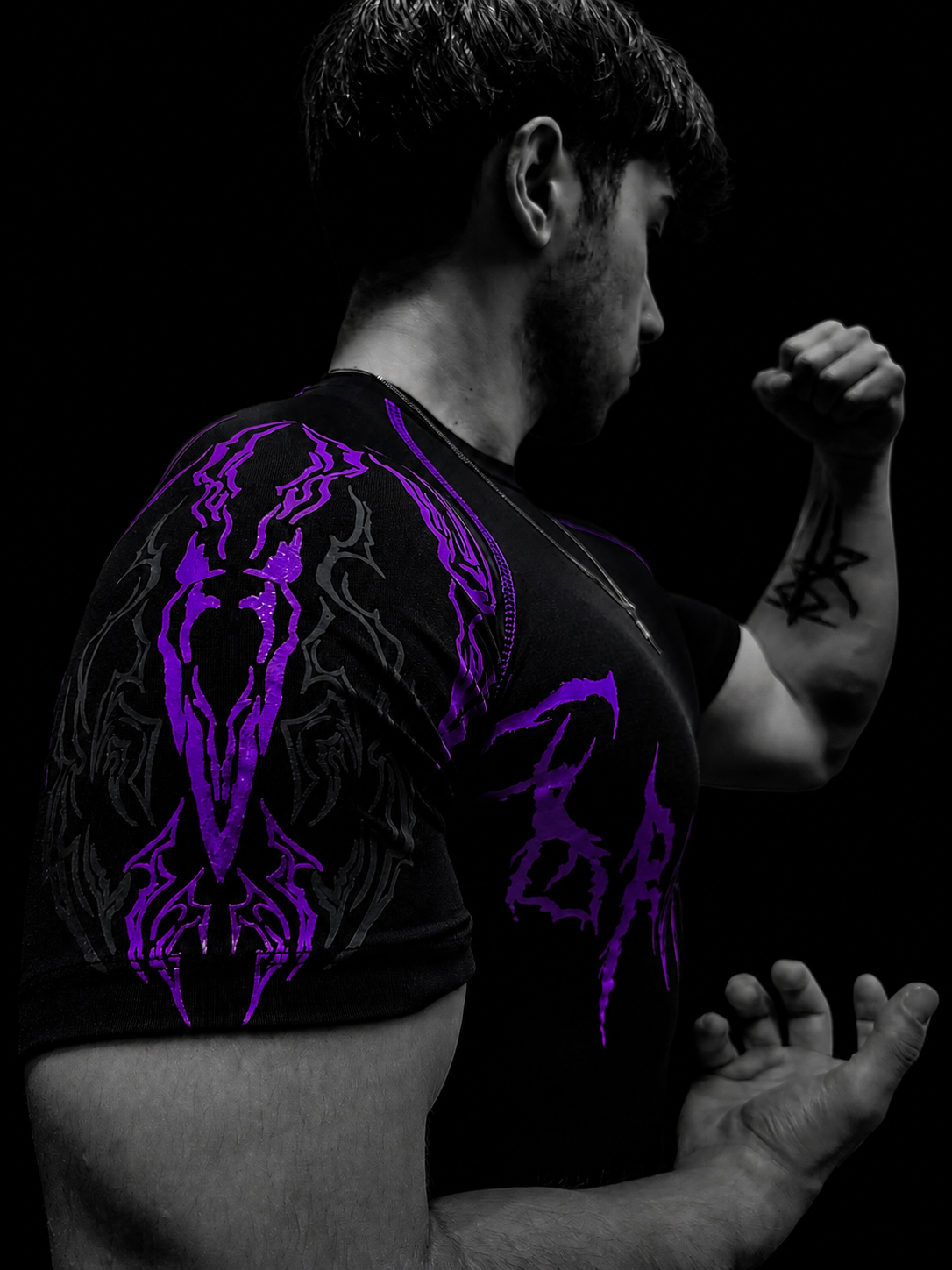 Dragon Short Sleeve Compression [HOLLOW PURPLE]