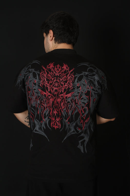 Nocturne Oversize T-Shirt Blood Red