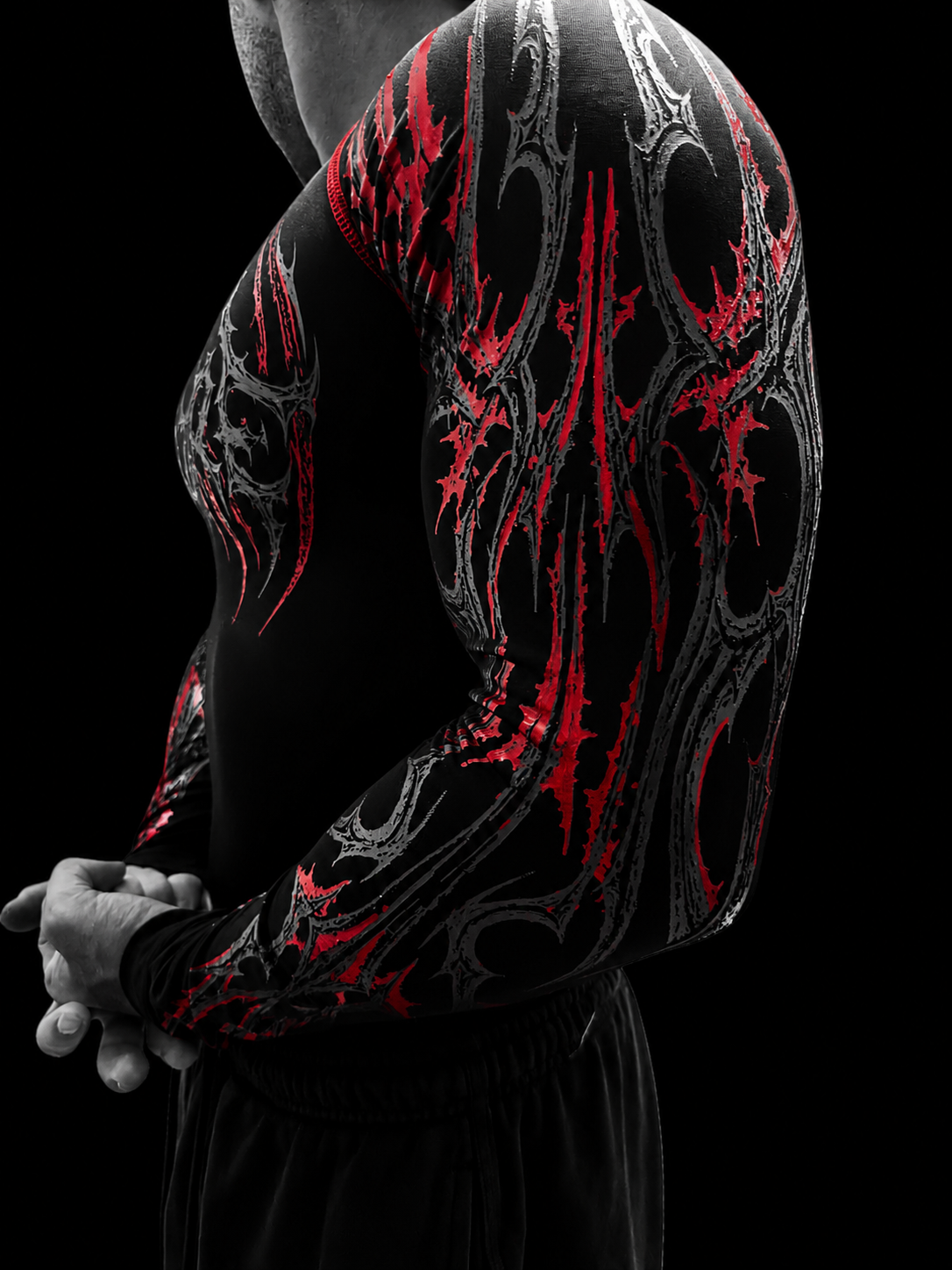 Eclipse longsleeve Compression [CRIMSON RED ]