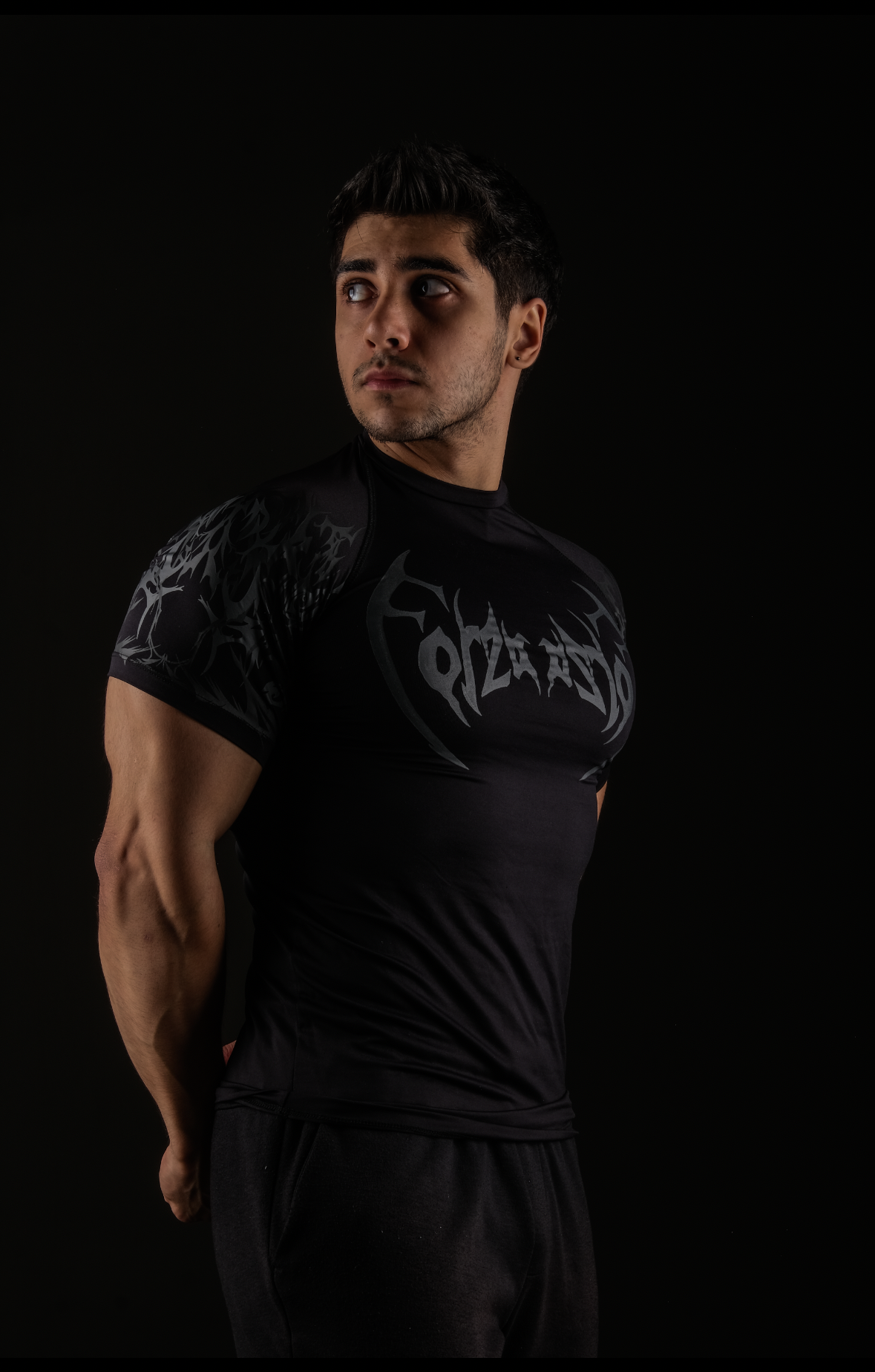 Nocturne compression Anstrasit Black T-shirt