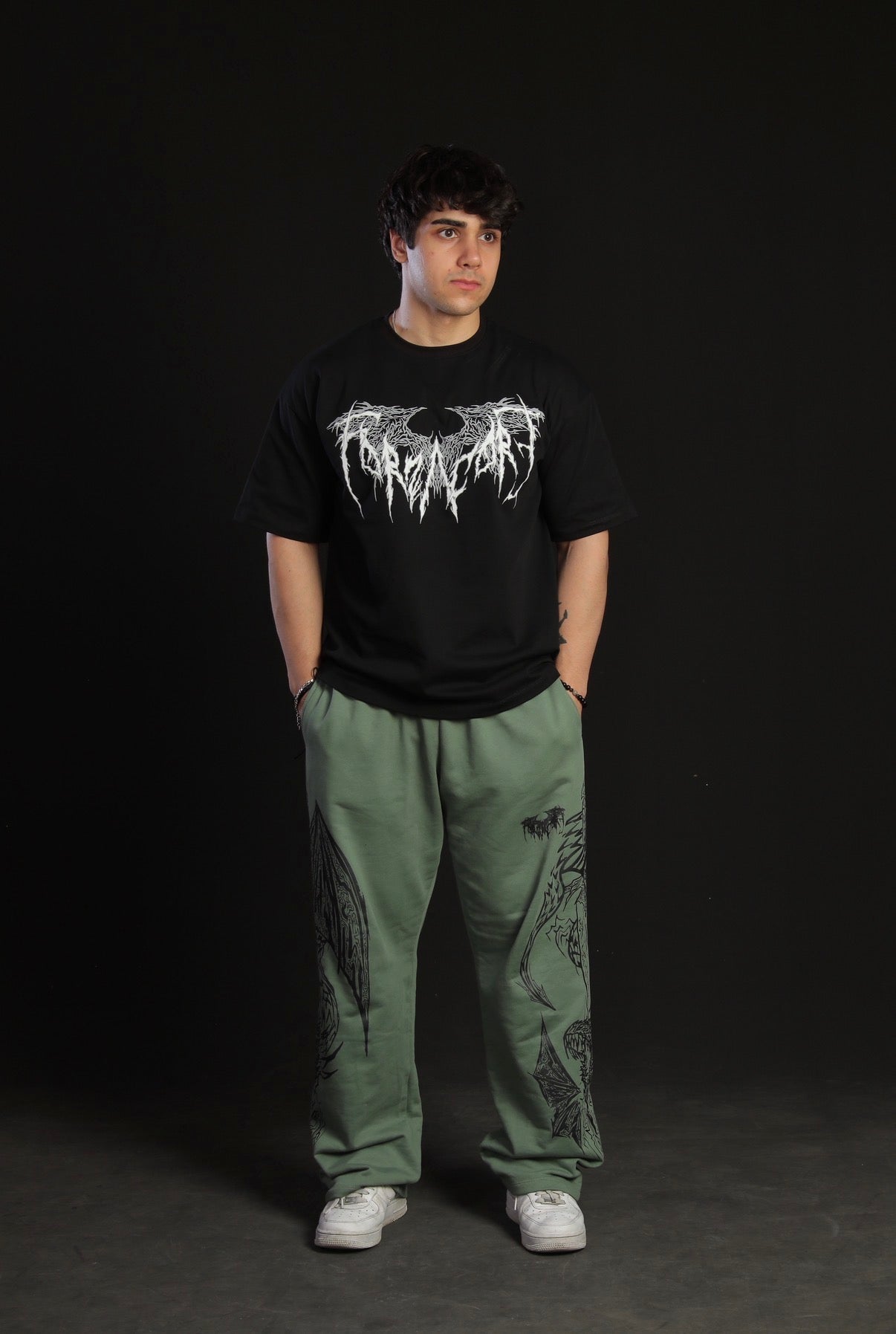 Dragon Oversize T-Shirt [DARKNESS]