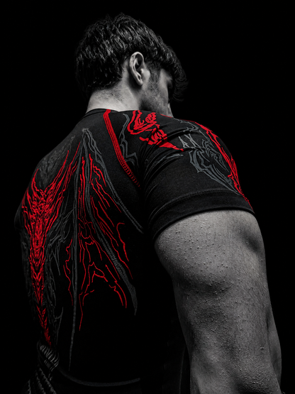 Dragon Short Sleeve Compression [HEAVENLY RED]