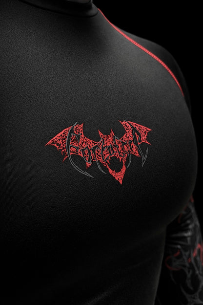 Nocturne Full Body ( uzun kollu) compression Blood Red