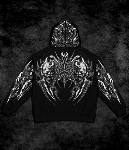 Eclipse Oversized zip-up Hoodie [PHANTOM WHITE]
