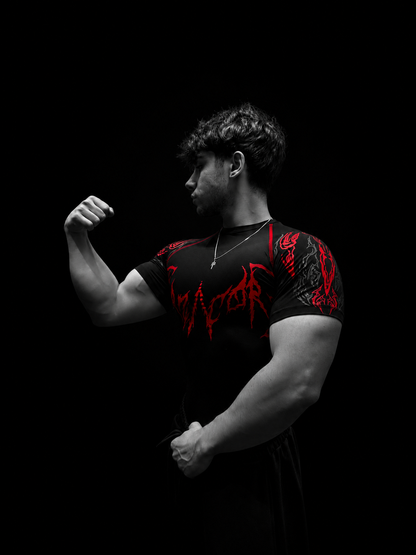 Dragon Short Sleeve Compression [HEAVENLY RED]