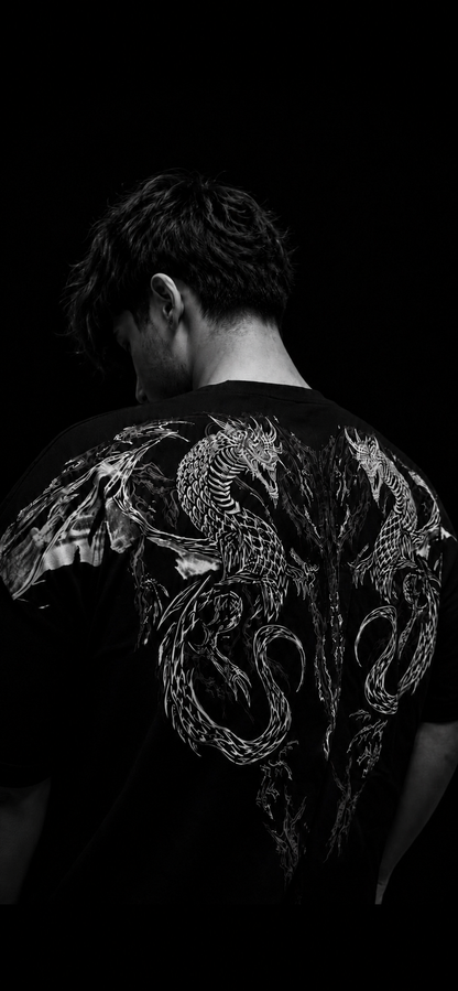 Dragon Oversize T-Shirt [DARKNESS]