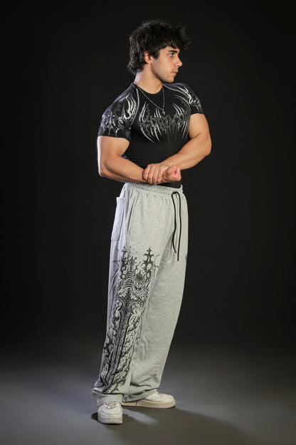 ECLIPSE BAGGY SWEATPANTS [HEATHER GREY]