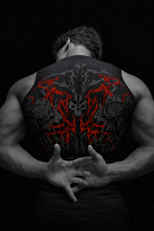 Nocturne Compression Tank (sıfır kollu) compression Blood red