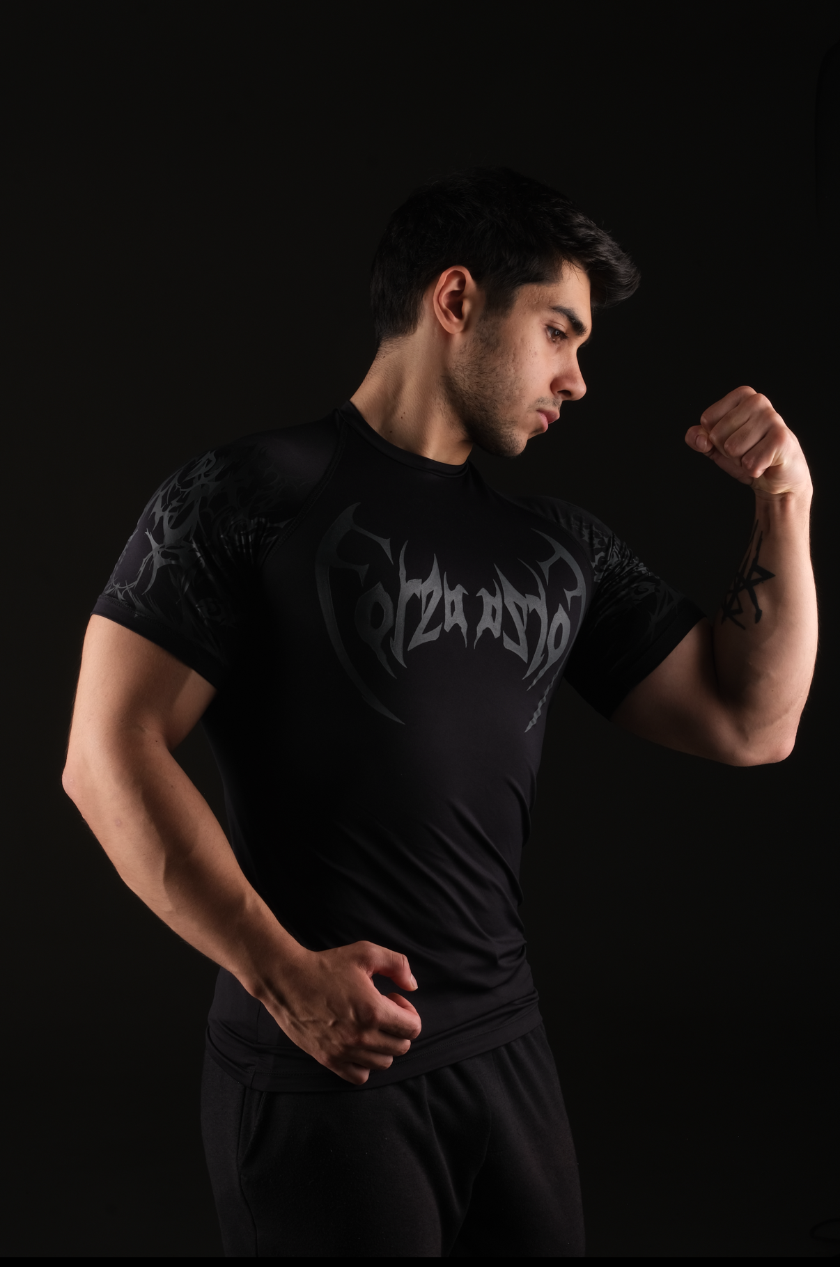 Nocturne compression Anstrasit Black T-shirt