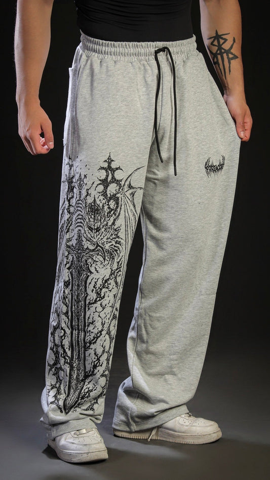 ECLIPSE BAGGY SWEATPANTS [HEATHER GREY]