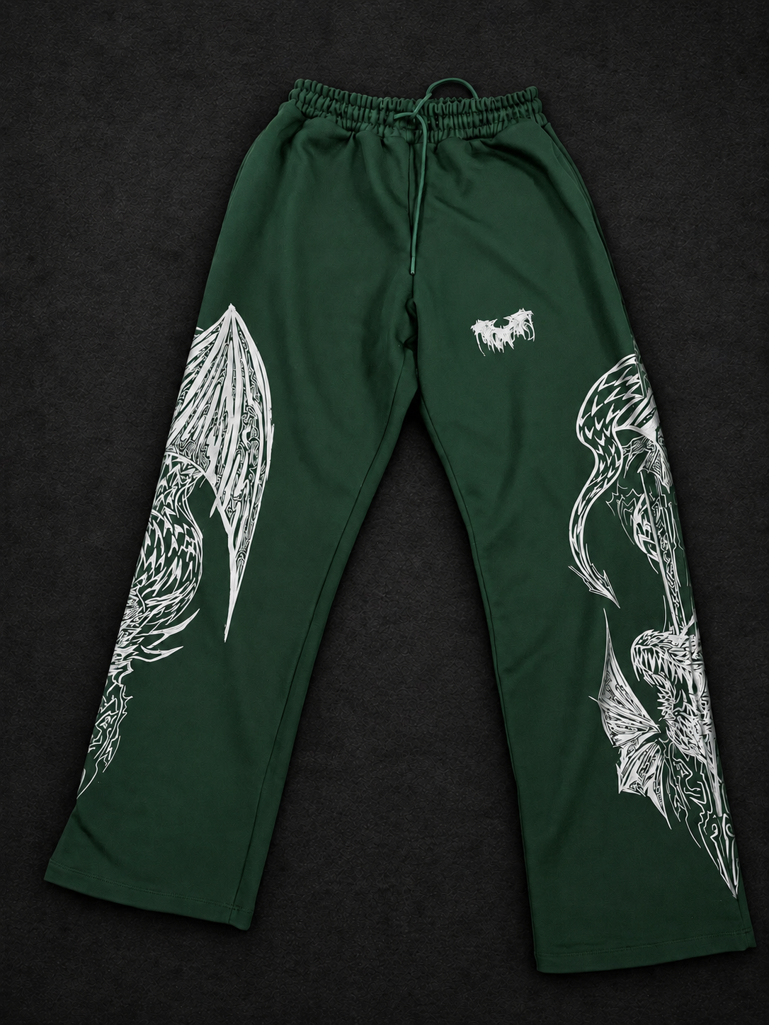 Dragon Baggy Sweatpants [OLIVE GREEN]