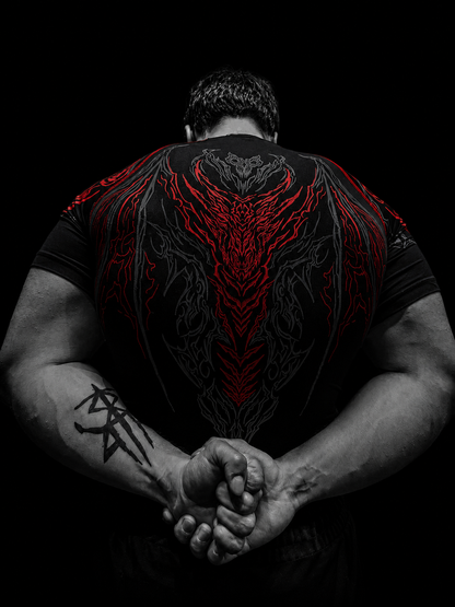 Dragon Short Sleeve Compression [HEAVENLY RED]
