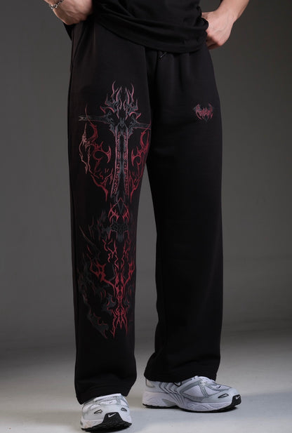 Nocturne Baggy eşofman - Blood Red ( ön sipariş)