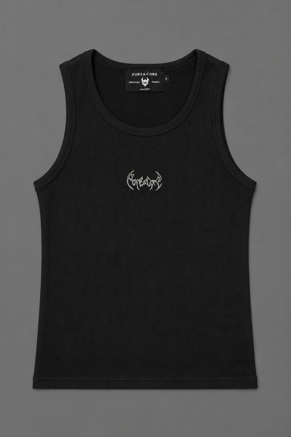 Dragon Ribbed Tank Top [BLACK]