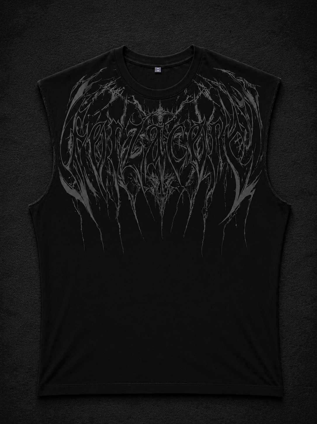 Dragon Oversized Sleeveless T-Shirt [DARKNESS]