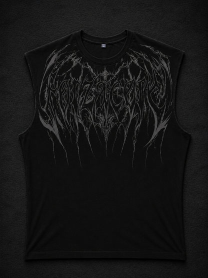 Dragon Oversized Sleeveless T-Shirt [DARKNESS]