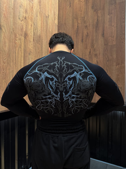 Nocturne Full Body ( uzun kollu) compression Ocean Blue