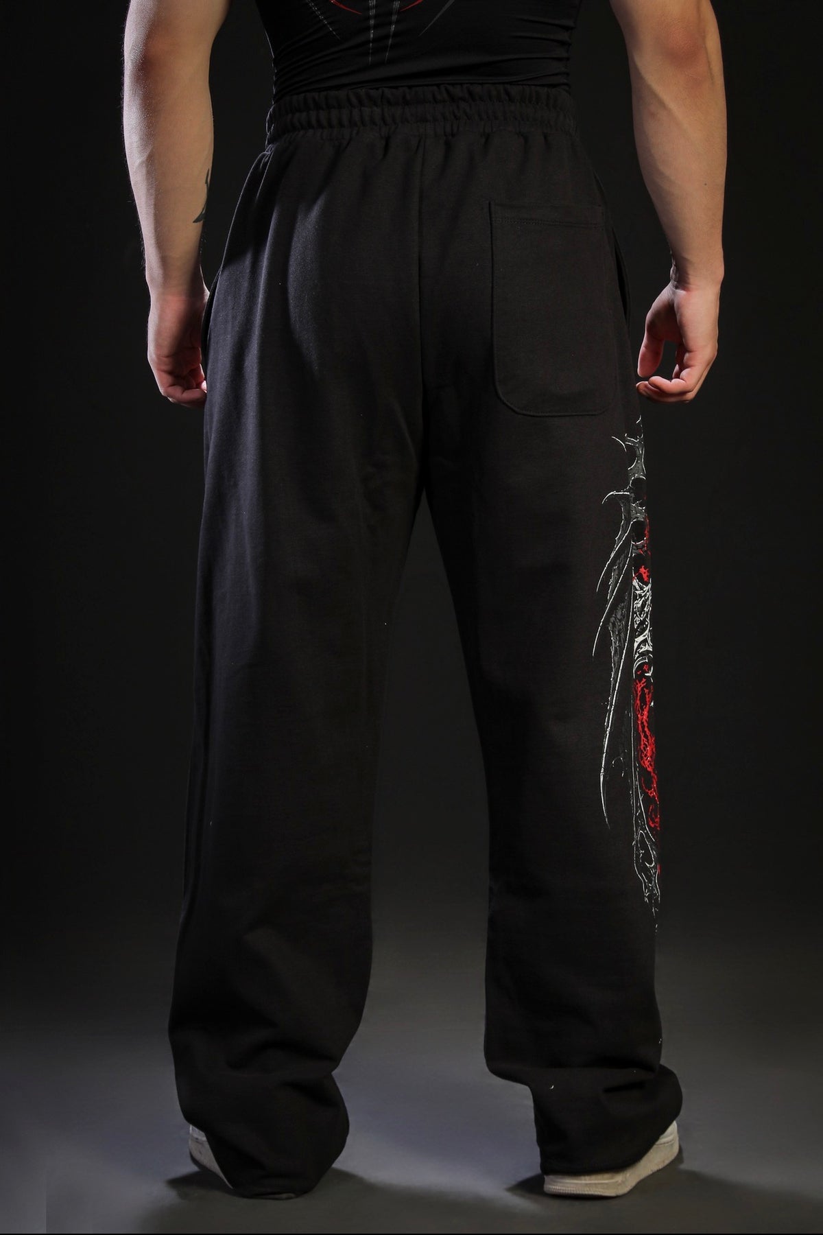 Eclipse Baggy Sweatpants [CRIMSON RED]