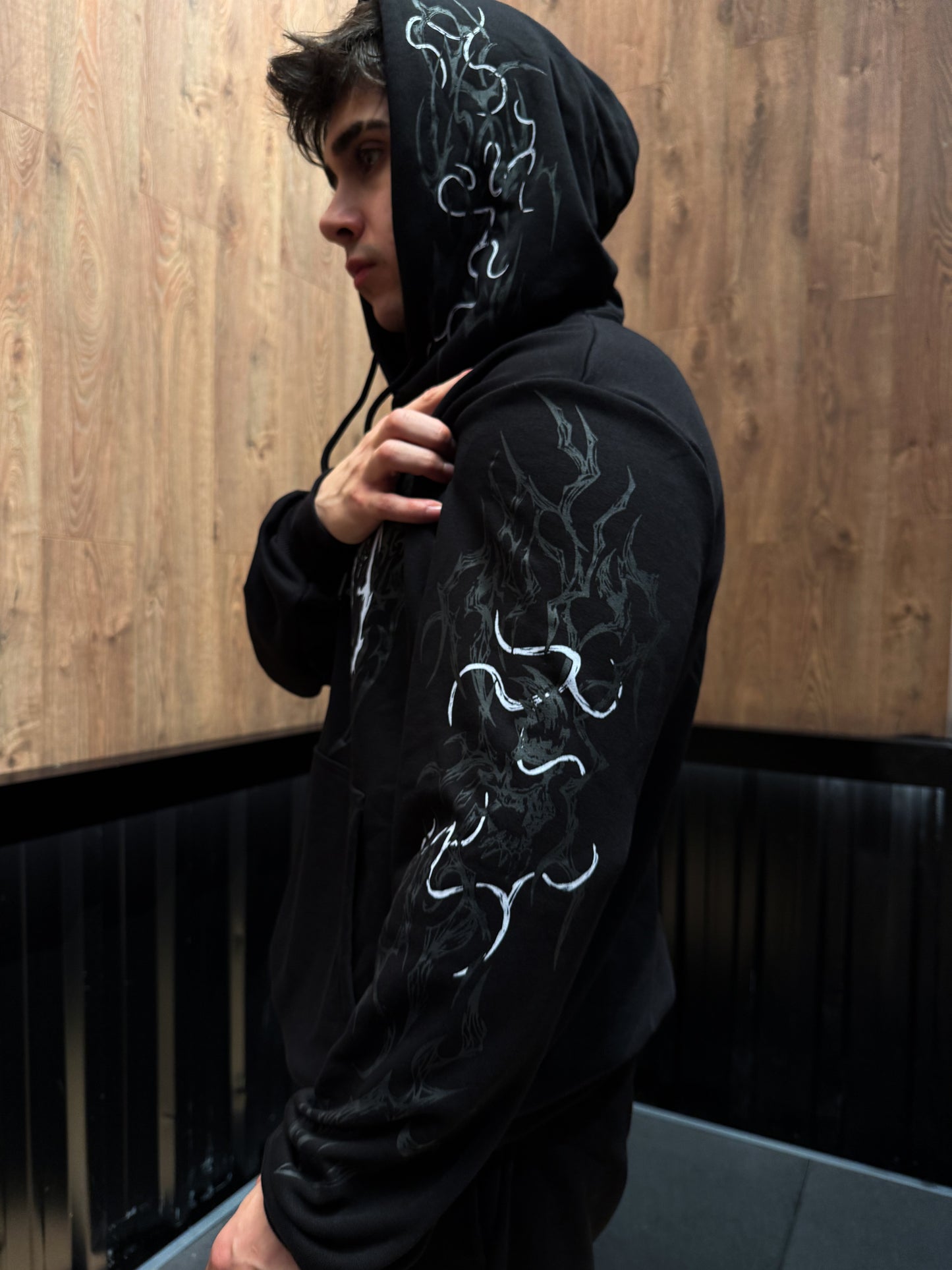 Nocturne Oversize Hoodie Phantom White