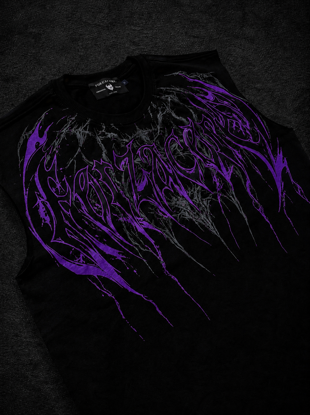 Dragon Oversized Sleeveless T-Shirt [HOLLOW PURPLE]
