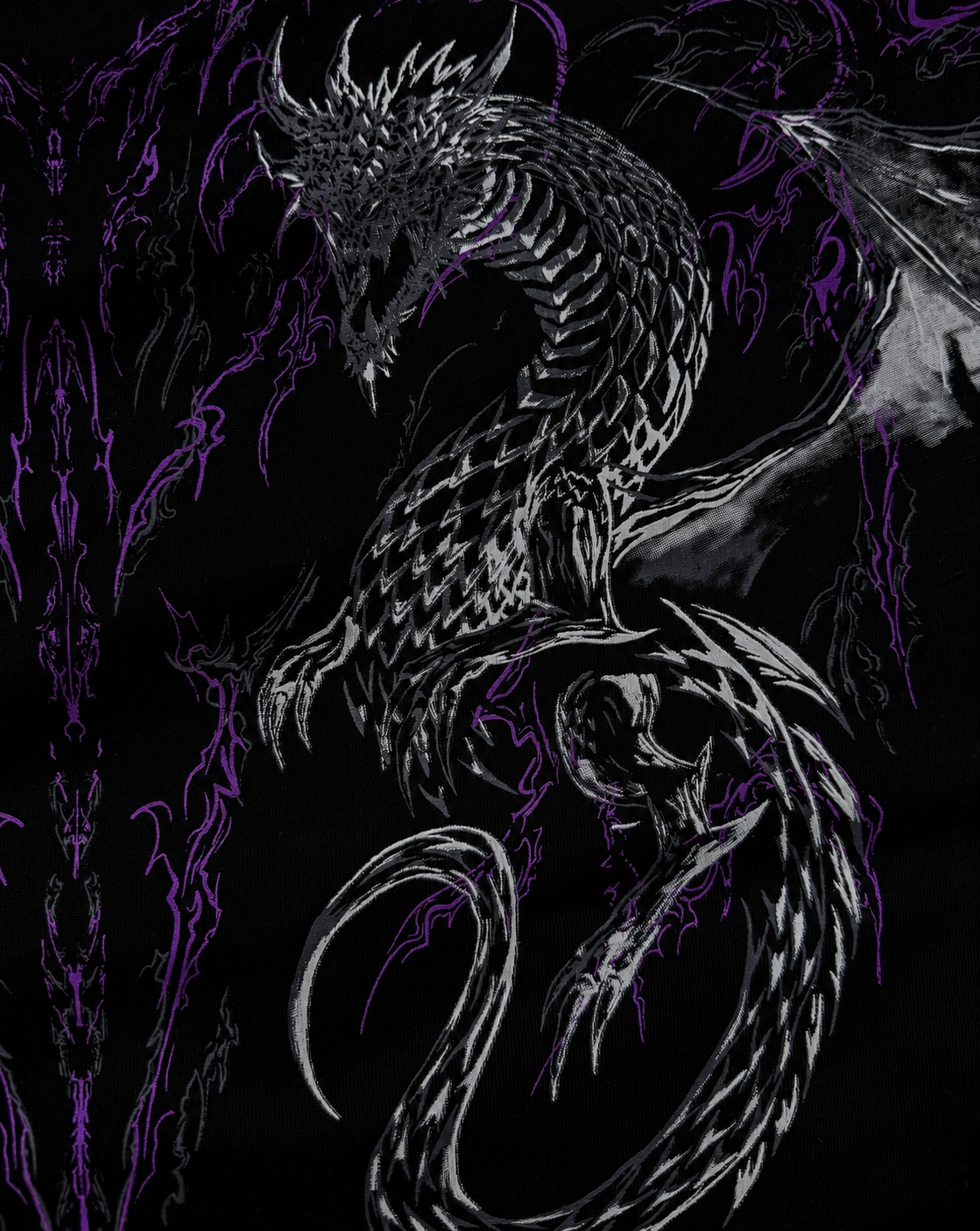 Dragon Oversized Sleeveless T-Shirt [HOLLOW PURPLE]