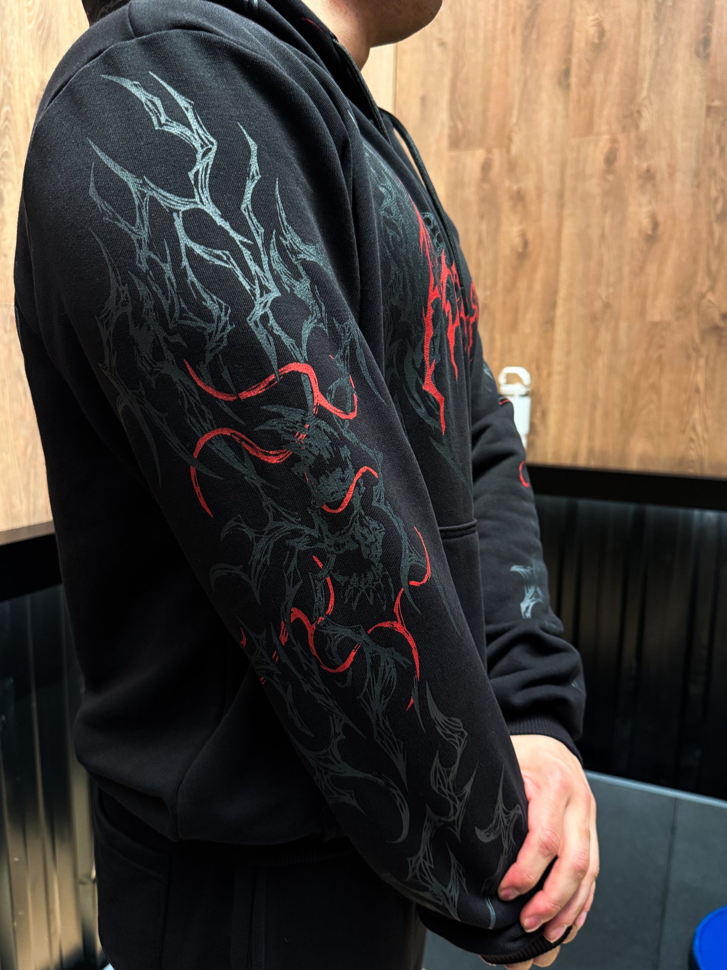 Nocturne Oversize Hoodie Blood Red