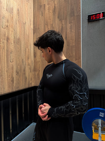 Nocturne Full Body ( uzun kollu) compression Ocean Blue