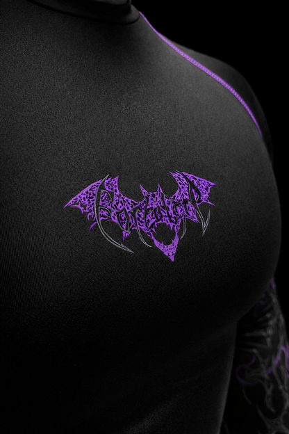 Nocturne Full Body ( uzun kollu) compression Dark Purple