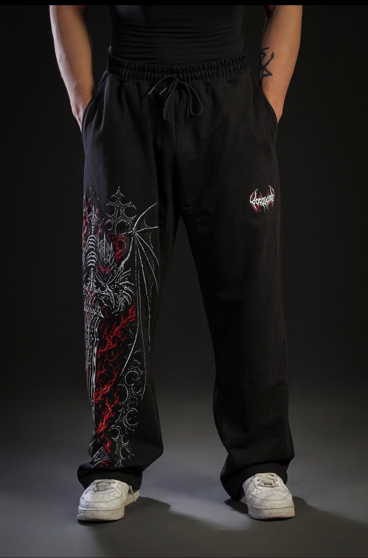 Eclipse Baggy Sweatpants [CRIMSON RED]