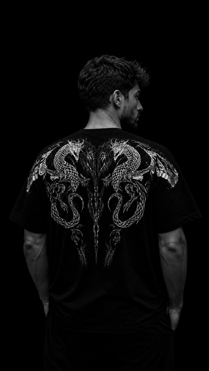 Dragon Oversize T-Shirt [DARKNESS]