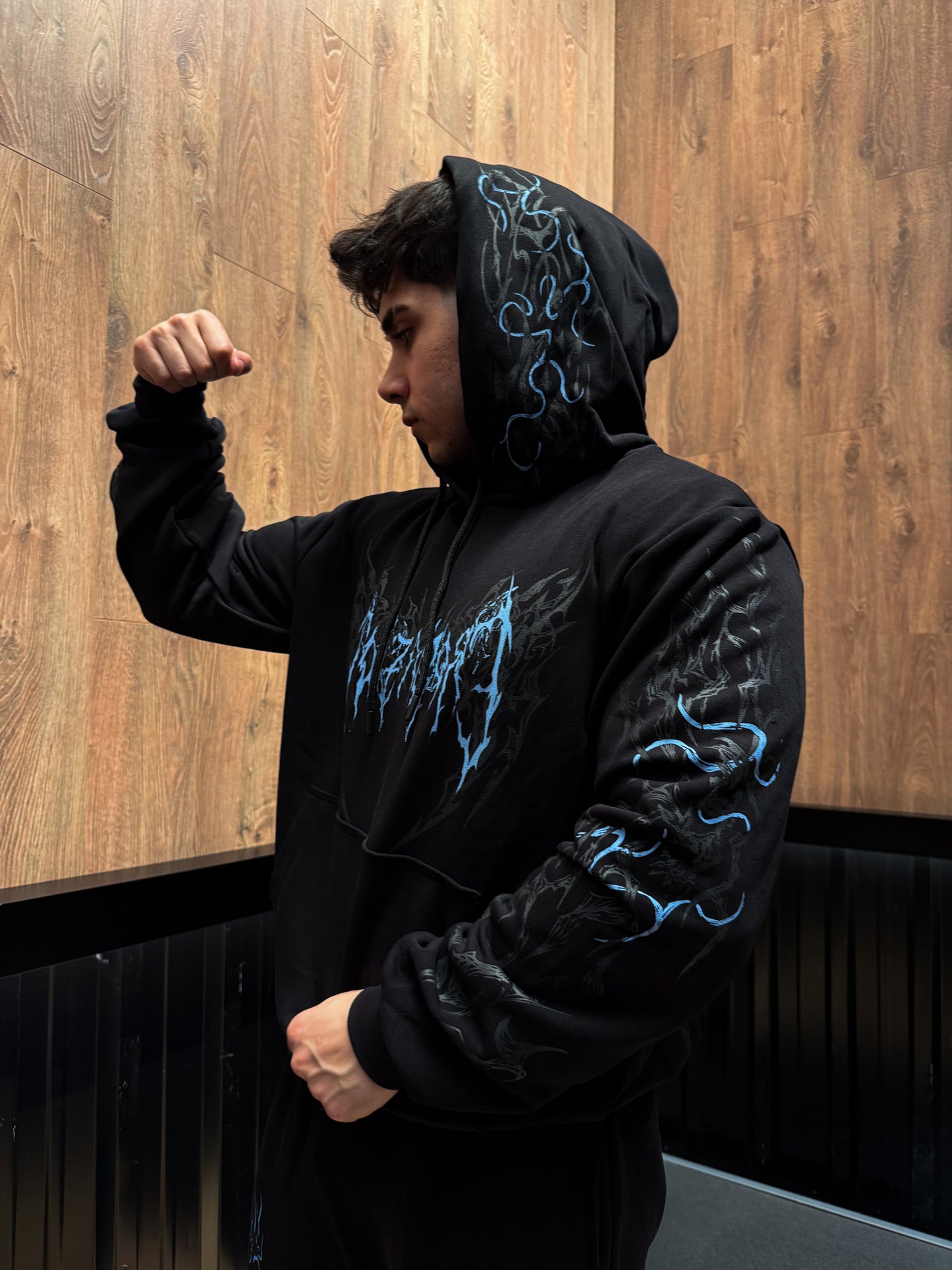 Nocturne Oversize Hoodie Ocean Blue