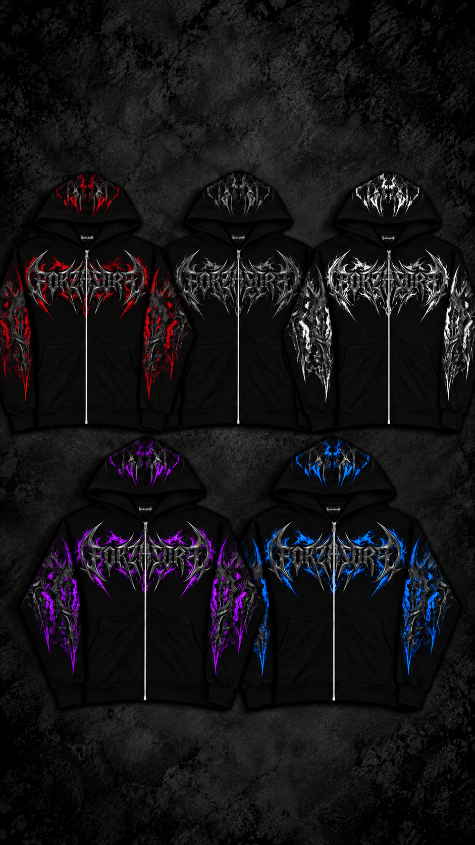 ECLIPSE™ Oversized Zip-Up paket (5 ürün içerir)