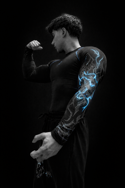 Nocturne Full Body ( uzun kollu) compression Ocean Blue