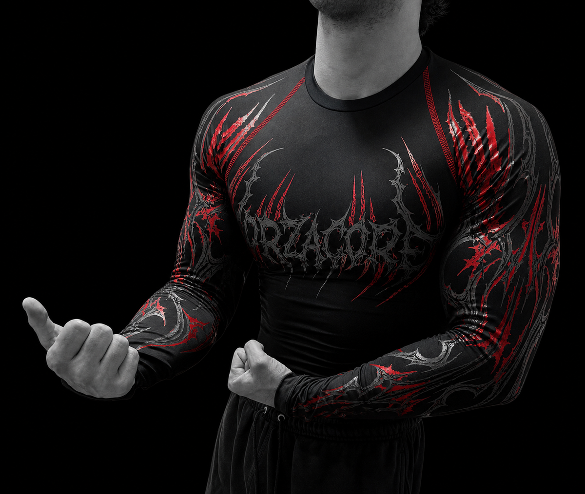Eclipse longsleeve Compression [CRIMSON RED ]