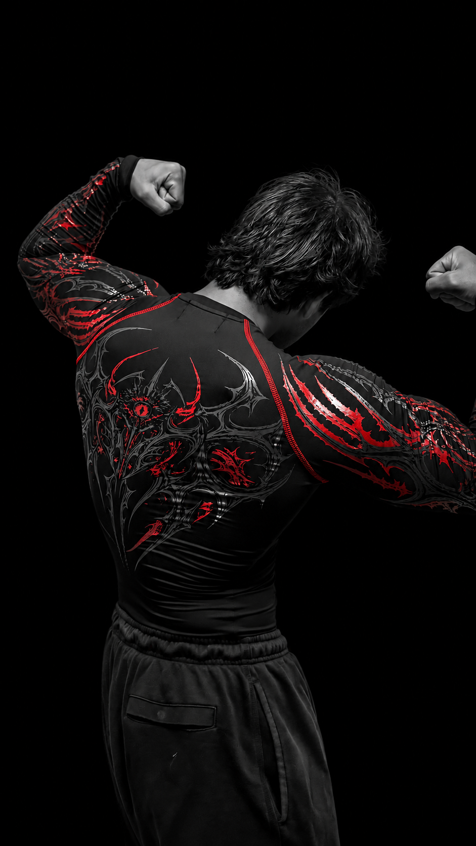 Eclipse longsleeve Compression [CRIMSON RED ]