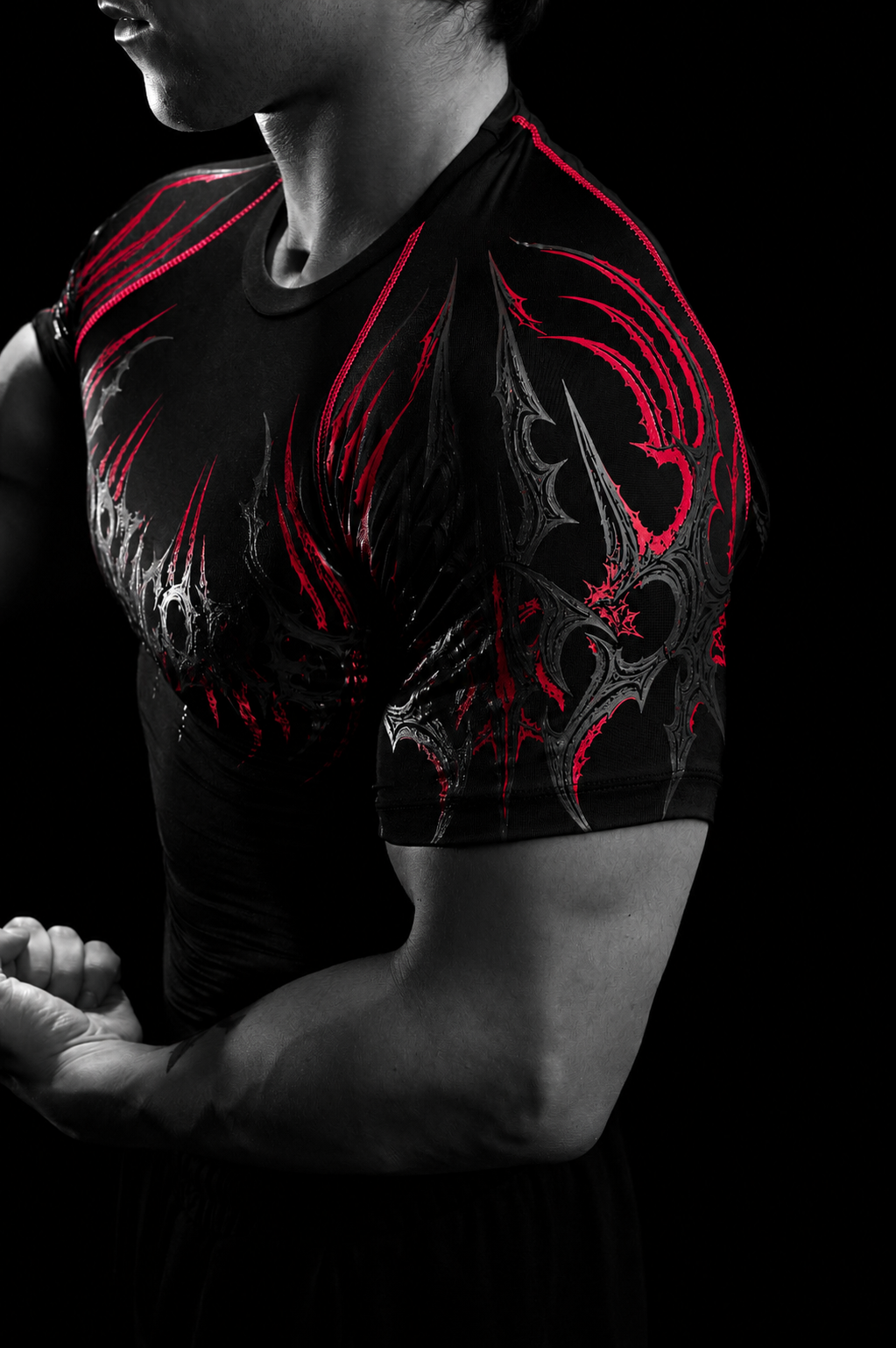Eclipse shortsleeve Compression [CRIMSON RED]