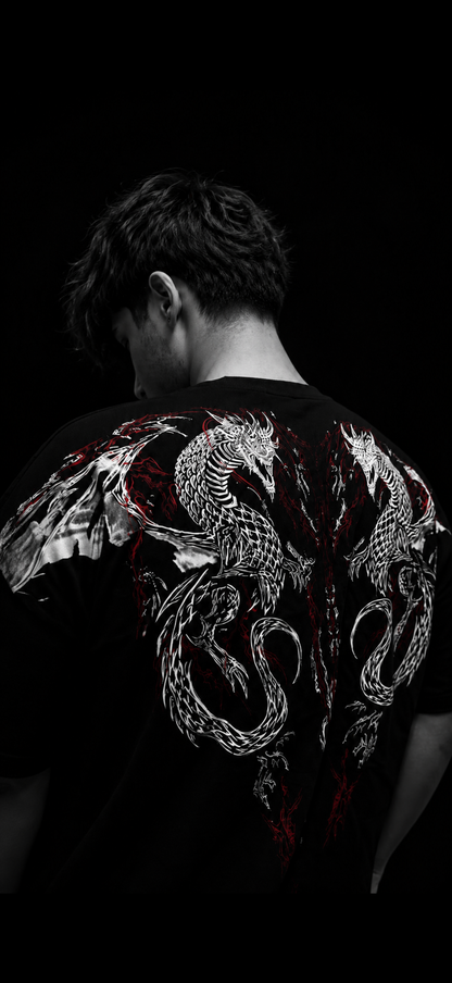 Dragon Oversize T-Shirt [HEAVENLY RED]